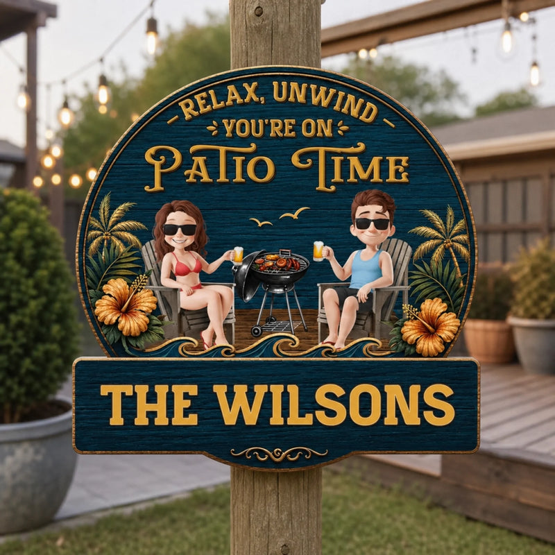Custom Wood Sign - Personalized Summer Vacation And Travel Gifts For Husband And Wife, Him And Her - Grill Master, Party Captain