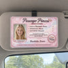 Custom Photo Acrylic Car Visor Clip - Personalized Anniversary Wedding Gifts For Wife, Girlfriend - Certified Princess On Board