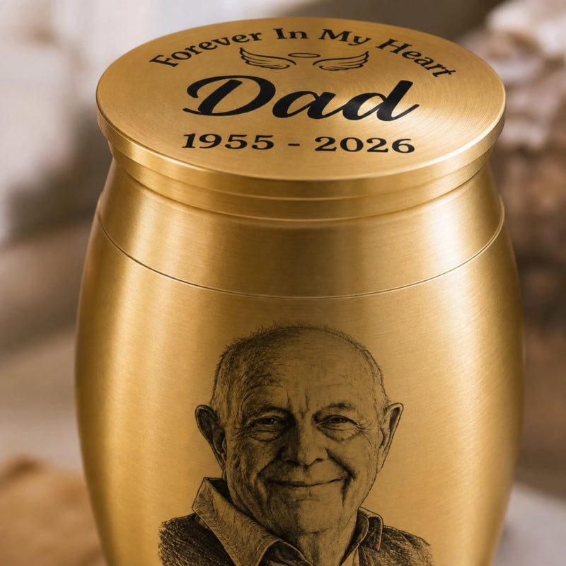 Custom Photo Memorial Urn - Personalized  Memorial Sympathy Gifts For Loss Of Mom, Dad – A Sacred Place For Love