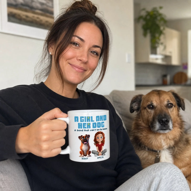 Custom Mug - Personalized Christmas Birthday Gifts For Dog Cat Lovers, Dog Dad And Mom, Cat Owners - Pets Make Lives Whole