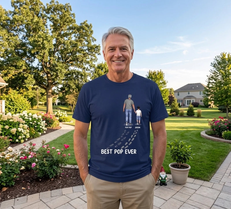 You Never Walk Alone - Family Personalized Custom Unisex T-shirt, Premium T-shirt, Hoodie - Father's Day, Birthday Gift For Dad