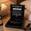 Custom Engraved Infinity Bracelet - Personalized Anniversary Wedding Gifts For Husband And Wife, Him And Her - Locked In Forever