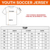 Custom USA World Football Youth Soccer Jersey - Personalized Birthday Gifts For Kids, Football Lovers, Sports Fans, Sports Lovers - Coolest Player In The League