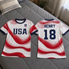 Custom USA World Football Youth Soccer Jersey - Personalized Birthday Gifts For Kids, Football Lovers, Sports Fans, Sports Lovers - Coolest Player In The League