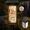 Custom Photo Solar Garden Light - Personalized Memorial Sympathy Gifts For Loss Of Mom, Dad - Gone From Sight Not From Heart