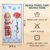Custom Beach Towel - Personalized Summer Vacation And Travel Gifts For Women, Besties, Sisters, BFF - Beach Queens