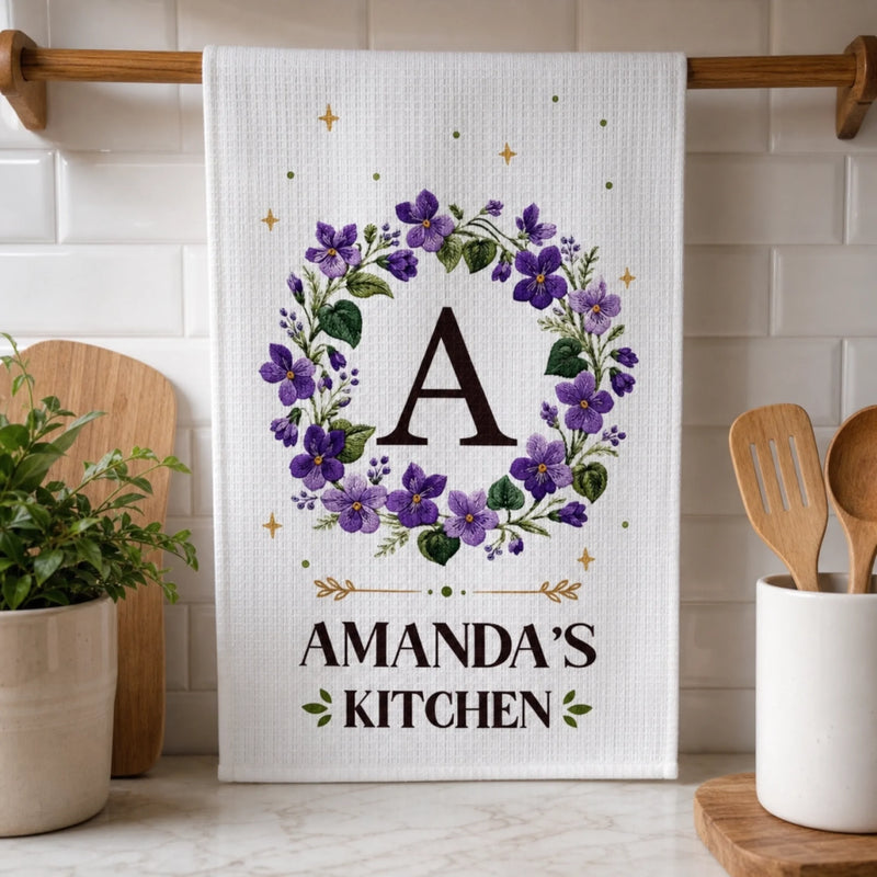 Custom Kitchen Towel - Personalized Best Friend Birthday Gifts For Women, Besties, Sisters, BFF, Yourself - Our Little Homemade Paradise