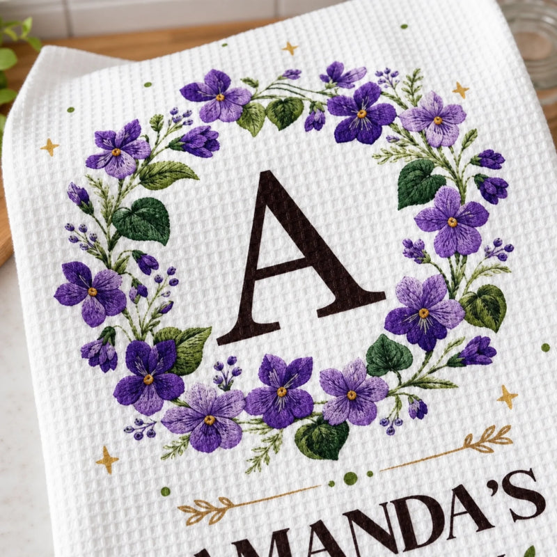 Custom Kitchen Towel - Personalized Best Friend Birthday Gifts For Women, Besties, Sisters, BFF, Yourself - Our Little Homemade Paradise