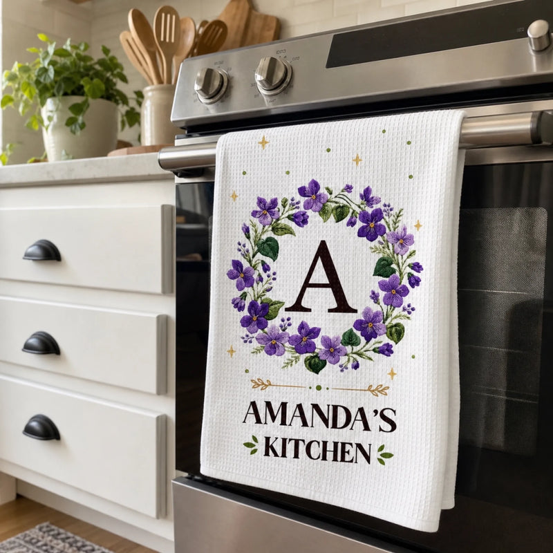 Custom Kitchen Towel - Personalized Best Friend Birthday Gifts For Women, Besties, Sisters, BFF, Yourself - Our Little Homemade Paradise