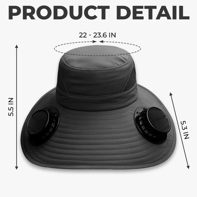 Custom Hat With Fans Solar Power - Personalized Birthday Garden Gifts For Gardeners - Living My Happiest Earthy Dream