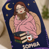 Custom Crew Socks - Personalized Bookish Gifts For Book Lovers, Bookworms, Readers - Happiness Is A Good Book