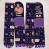 Custom Crew Socks - Personalized Bookish Gifts For Book Lovers, Bookworms, Readers - Happiness Is A Good Book