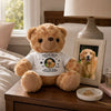 Custom Photo When You Miss Me - Memorial Personalized Custom Teddy Bear Plush - Sympathy Gift For Pet Owners, Pet Lovers