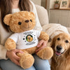 Custom Photo When You Miss Me - Memorial Personalized Custom Teddy Bear Plush - Sympathy Gift For Pet Owners, Pet Lovers