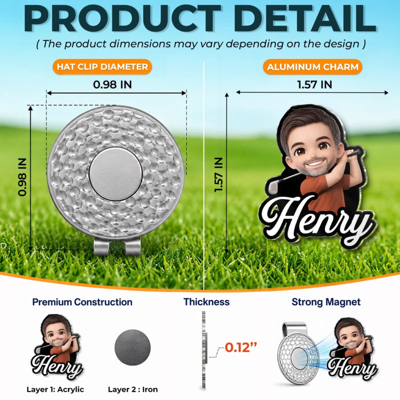 Custom Golf Ball Marker - Personalized Birthday Gifts For Golf Lovers, Sports Fans, Sports Lovers - Chasing Birdies Not Worries