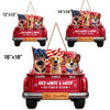 Custom America 250th Anniversary Wood Sign - Personalized Birthday Gifts For Dog Lovers, Dog Dad And Mom - Freedom Starts Here