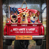 Custom America 250th Anniversary Wood Sign - Personalized Birthday Gifts For Dog Lovers, Dog Dad And Mom - Freedom Starts Here