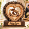Custom 2-Layered Wooden Plaque - Personalized Anniversary Wedding Gifts For Husband And Wife, Him And Her - Better Together