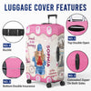 Custom Luggage Cover - Personalized Summer Vacation And Travel Gifts For Women, Besties, Sisters, BFF - Adventure Awaits