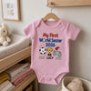 Custom World Football Baby Onesie - Personalized Baby Shower, Gender Reveal Gifts For Football Lovers, New Moms, New Dads - Gold Cup First Win