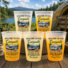 Custom Party Cups - Personalized Birthday Camping Gifts For Campers - Adventure Is Out There