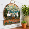 Custom Wood Sign - Personalized Anniversary Wedding Camping Gifts For Campers, Husband And Wife, Him And Her - Camp Life Best Life