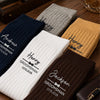 Custom Embroidered Socks - Personalized Groomsmen Proposal Wedding Gifts For Groomsmen - The Groomsmen Crew