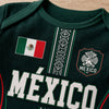 Custom Mexico World Football Baby Jersey Bodysuit
 - Personalized Baby Shower, Gender Reveal Gifts For New Moms, New Dads, Football Lovers - Born To Be MVP