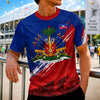 Custom Men's Haiti World Football Jersey Shirt - Personalized Birthday Gifts For Football Lovers, Sports Fans, Sports Lovers - Chasing Goals, Repping My Roots