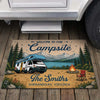 Custom Home Decor Decorative Mat - Personalized Summer Vacation And Travel Camping Gifts For Campers, Mom, Dad, Brother, Sister, Kids - Campfire And Chill