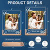 Custom Shaped 3D LED Walnut Night Light - Anniversary Wedding Gifts For Husband And Wife, Him And Her - You & Me Forever & Always