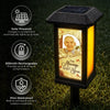 Custom Photo Solar Garden Light - Personalized Memorial Sympathy Gifts For Loss Of Mom, Dad - Gone From Sight Not From Heart