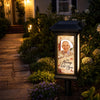 Custom Photo Solar Garden Light - Personalized Memorial Sympathy Gifts For Loss Of Mom, Dad - Gone From Sight Not From Heart
