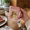 Custom Photo Accent Mug - Personalized Birthday Gifts For Dog Cat Lovers, Dog Dad And Mom, Cat Owners -  My Therapist Has Paws