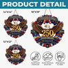 Custom Wood Sign - Personalized America 250th Anniversary Gifts For Mom, Dad, Brother, Sister, Kids - Strength That Stands The Test Of Time