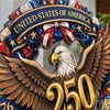 Custom Wood Sign - Personalized America 250th Anniversary Gifts For Mom, Dad, Brother, Sister, Kids - Strength That Stands The Test Of Time