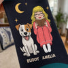 Custom Crew Socks - Personalized Bookish Gifts For Book Lovers, Bookworms, Readers, Dog Lovers, Dog Mom - Lost In A Good Book