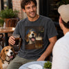 Custom Photo Washed Cotton T-shirt - Personalized Birthday Gifts For Dog Cat Lovers, Dog Dad And Mom, Cat Owners - The Professional Snack Inspector