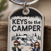 Unlock The Adventure With The Keys To The Camper - Camping Personalized Custom Keychain - Gift For Couple, Husband Wife, Camping Lovers