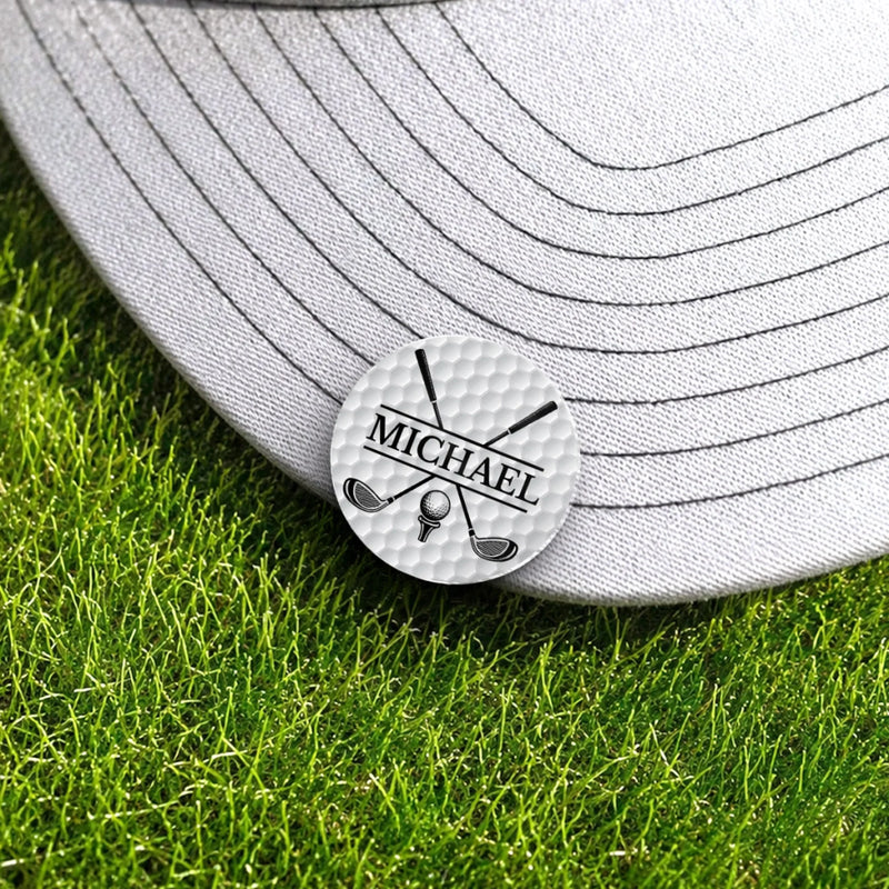 Custom Golf Ball Marker - Personalized Birthday Gifts For Golf Lovers, Sports Fans, Sports Lovers - Swing With Purpose