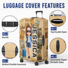 Custom Luggage Cover - Personalized Summer Vacation And Travel Gifts For Women, Besties, Sisters, BFF - Exploring The World Together