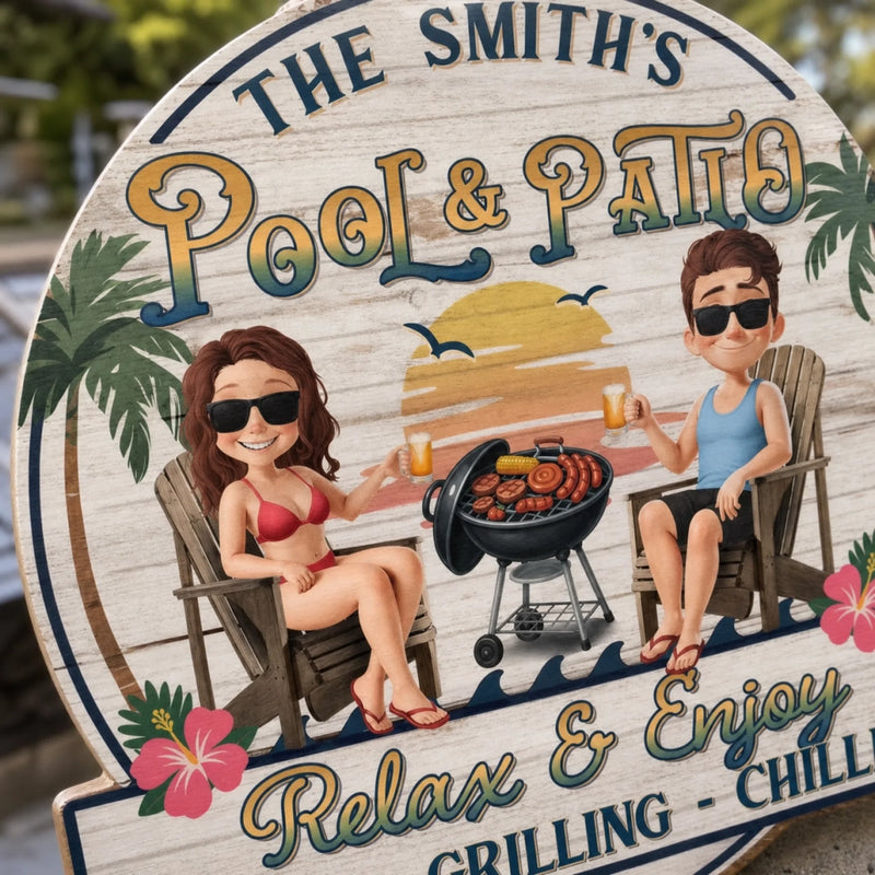 Custom Wood Sign - Personalized Summer Vacation And Travel Gifts For Husband And Wife, Him And Her - Cheers To Summer Days