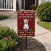 Custom Home Decor Metal Sign - Personalized  Birthday Gifts For Dog Lovers, Dog Dad And Mom - Protected By Furry Chaos