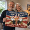Custom Home Decor Metal Sign - Personalized  Anniversary Wedding Gifts For Husband And Wife, Him And Her - Love You, You Weirdo