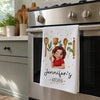 Custom Kitchen Towel - Personalized Birthday Gifts For Her, Mom, Grandma - A Pinch Of Happiness