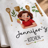 Custom Kitchen Towel - Personalized Birthday Gifts For Her, Mom, Grandma - A Pinch Of Happiness