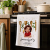 Custom Kitchen Towel - Personalized Birthday Gifts For Her, Mom, Grandma - A Pinch Of Happiness
