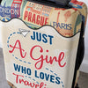 To Travel Is To Live - Travel Personalized Custom Luggage Cover - Summer Vacation Gift, Gift For Adventure Travel Lovers