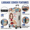 To Travel Is To Live - Travel Personalized Custom Luggage Cover - Summer Vacation Gift, Gift For Adventure Travel Lovers