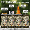 Custom 4 In 1 Can Cooler Tumbler - Personalized Birthday Camping Gifts For Campers, Husband And Wife, Him And Her - Camp Life, Couple Vibes